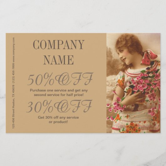 groot gatsby meisje make-up haarstylist fotograaf flyer (Voorkant)