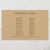 groot gatsby meisje make-up haarstylist fotograaf flyer (Achterkant)