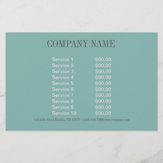 groot gatsby meisje schoonheidssalon make-up haars flyer (Achterkant)