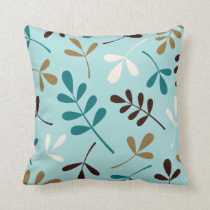 Groot geassorteerd leder leert crème Gold Brown Kussen