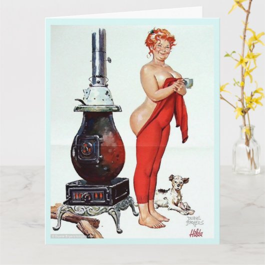 GROOT GEBOOMDE MEISJE ELKE KEER HELLO KAARTEN (Gele Bloem)