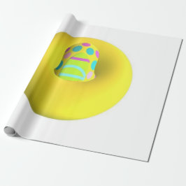 GROOT GEEL ABSTRACT KARAKTER VOOR EXTRA CADEAUPAPIER