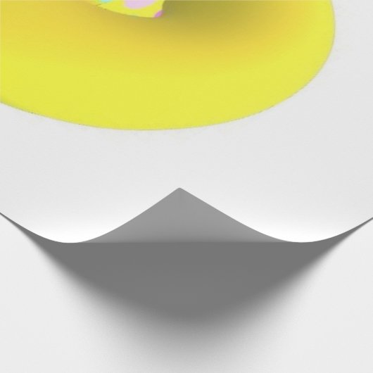 GROOT GEEL ABSTRACT KARAKTER VOOR EXTRA CADEAUPAPIER (Hoek)