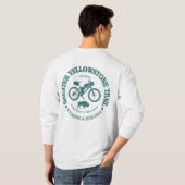 Groot geelstenen spoor (fietsen) t-shirt (Achterkant volledig)
