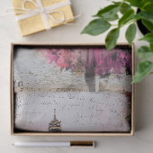 Groot  geïnspireerd meisje in Parijs Tissuepapier (Geschenk)