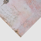 Groot  geïnspireerd meisje in Parijs Tissuepapier (Detail)