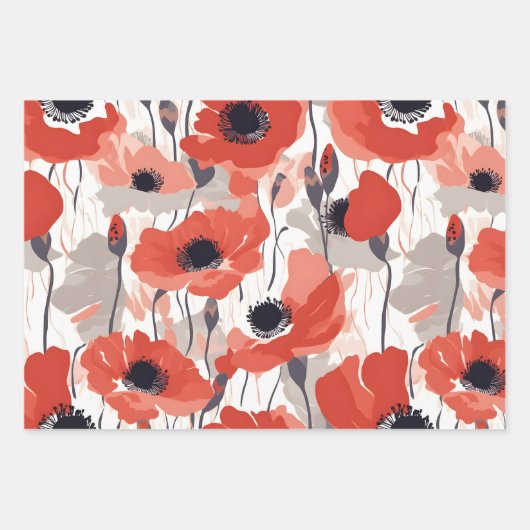 Groot gelukkig klaproos inpakpapier (Voorkant 2)