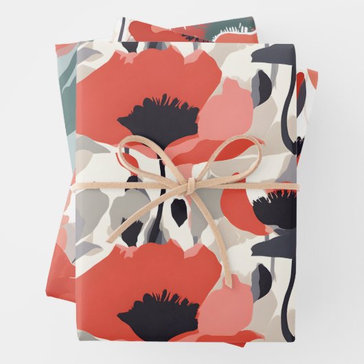 Groot gelukkig klaproos inpakpapier (In situ)