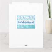 Groot gelukkig Pasen, Paashaas met Mondkapje Kaart (Achterkant)