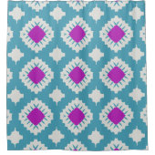 Groot geometrisch douchegordijn (Voorkant)