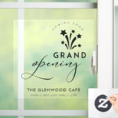 Groot geopend Fireworks Star Black Binnenkort verk Raamsticker (Huis)