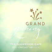 Groot geopend Fireworks Star Gold Binnenkort verkr Raamsticker (Vel 3)