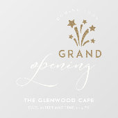 Groot geopend Fireworks Star Gold Binnenkort verkr Raamsticker (Vel)