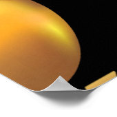 Groot geopende gouden ballonnen aanpassen Winkelen Poster (Hoek)