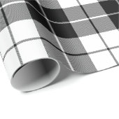 Groot geplakt patroonzwart en wit omslagpapier cadeaupapier (Rol Hoek)