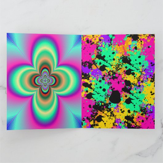 Groot Geploeterd Wenskaart Kaart (Binnen)