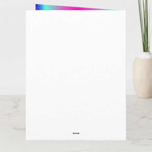 Groot Geploeterd Wenskaart Kaart (Achterkant)