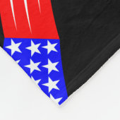 Groot getriggerd voor vrijheidsdeken - zwart fleece deken (Hoek)