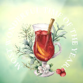 GROOT - Geweldige tijd, kerstDrink Raamsticker (Vel 3)