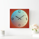 Groot gezicht met grote aantallen> Keukenklokken Vierkante Klok (Huis)