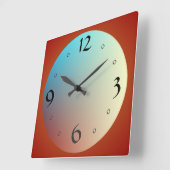 Groot gezicht met grote aantallen> Keukenklokken Vierkante Klok (Hoek)