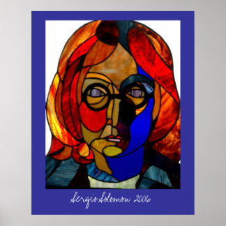 Groot Glas in lood Poster van Sergio Solomon