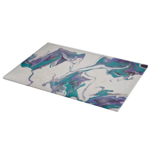 Groot glazen snijvlak snijplank (Hoek)