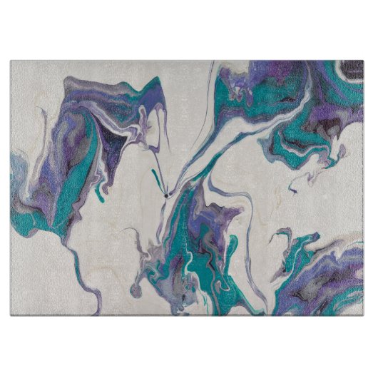 Groot glazen snijvlak snijplank (Voorkant)