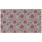 Groot  Gotisch Roze Bloempatroon Tafelkleed (Voorkant (Horizontaal))