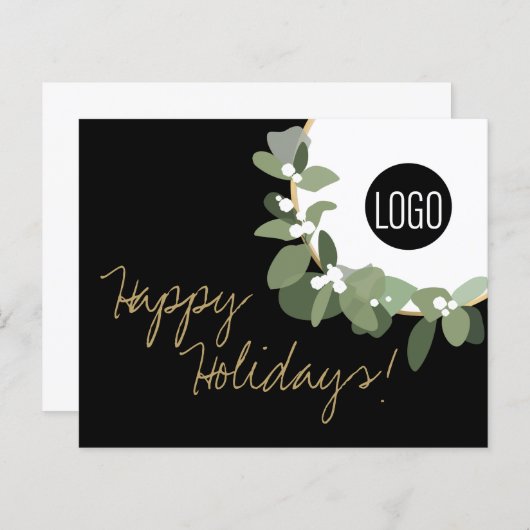 Groot goudzwart, modern, groot, uw Logo (Voorkant / Achterkant)