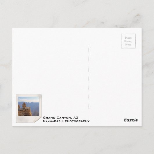 Groot Grand Canyon Briefkaart! Briefkaart (Achterkant)