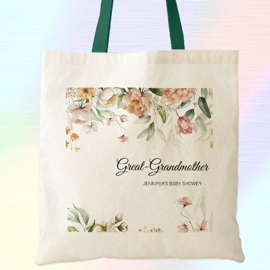 Groot-Grand Soft Pink Florals Baby shower Tas