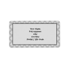 Groot grijs gepatenteerd retouradreslabel etiket