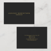 Groot grijs Gold Professional-Visitekaartje Visitekaartje (Voorkant / Achterkant)