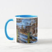 Groot grijs kieuwen en sneeuwwildRaptor Mok (Links)