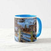 Groot grijs kieuwen en sneeuwwildRaptor Mok (Voorkant rechts)