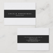 Groot grijs wit Visitekaartje (Voorkant / Achterkant)