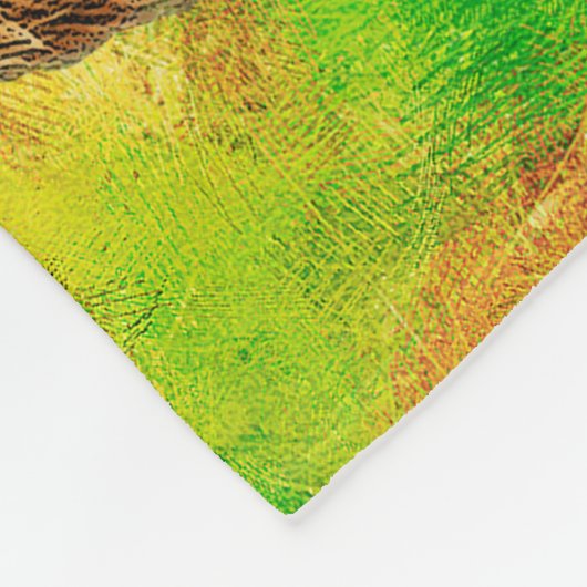 Groot Grizzly-Beer en prachtig berglandschap Fleece Deken (Hoek)