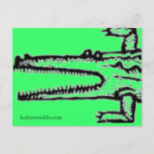 groot groen briefkaart (Voorkant)