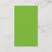 groot groen monogram visitekaartje (Achterkant)