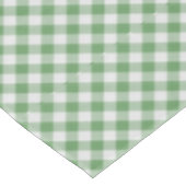 Groot groen/wit Gingham Controleert Patroon geomet Tafelkleed (Gekanteld)