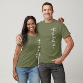 Groot groot lettertype tekst handgeschreven script t-shirt (Unisex)