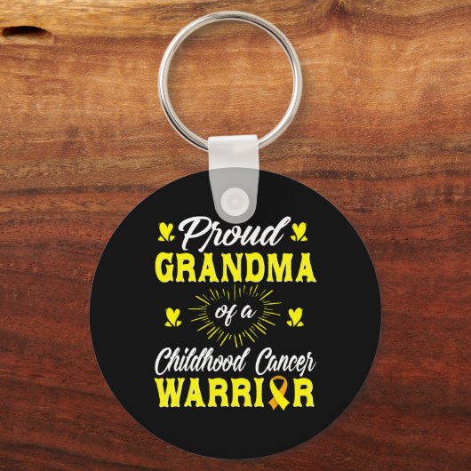 Groot grootmoeder van kinderkanker Awaren Sleutelhanger (Voorkant)