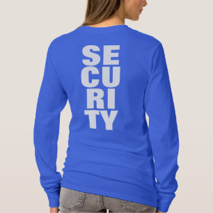 Groot grote lettertekst Koninklijk blauwe vrouweli T-shirt