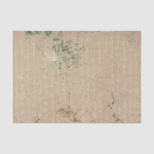 Groot  handschrift tissuepapier (Voorkant)