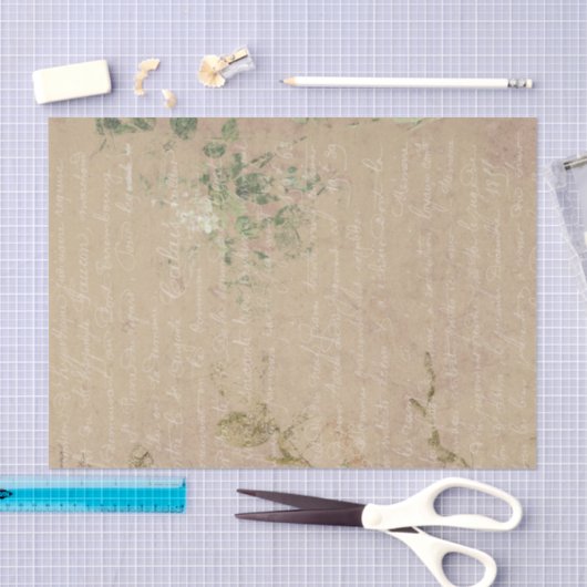 Groot  handschrift tissuepapier (Craft)