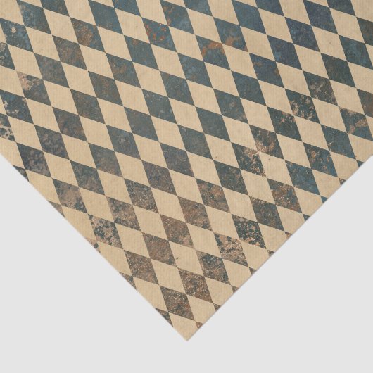 Groot Harlequin Diamond Pattern Tissuepapier (Detail)