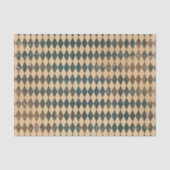 Groot Harlequin Diamond Pattern Tissuepapier (Voorkant)