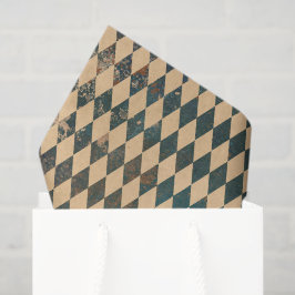 Groot Harlequin Diamond Pattern Tissuepapier