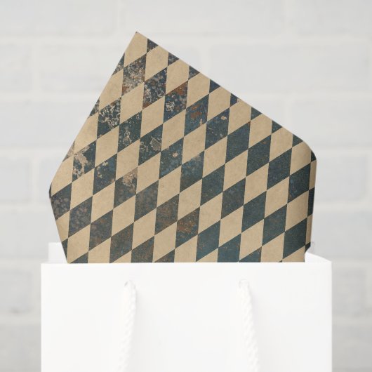 Groot Harlequin Diamond Pattern Tissuepapier (Cadeauzakje)